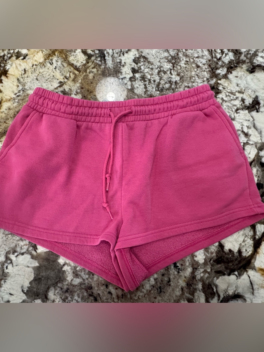 Charlotte Russe Girls Hot Pink Pull-On Sweatshorts with Drawstring